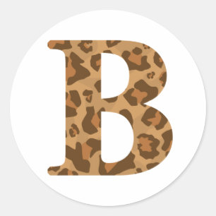 Buchstaben B Vorname Monogramm Erstplatinendruck Runder Aufkleber
