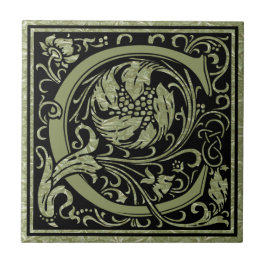 Buchstaben C Monogramm Fliese