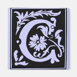 Buchstaben C Monogramm Magnet