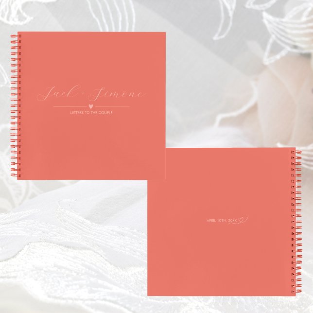 Buchstaben für das Gästebuch | Dunkle Koralle Notizbuch (Von Creator hochgeladen)