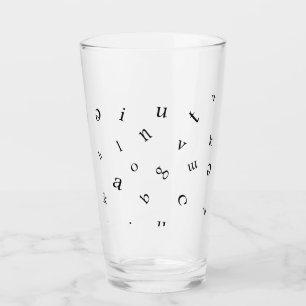 Buchstaben Glas