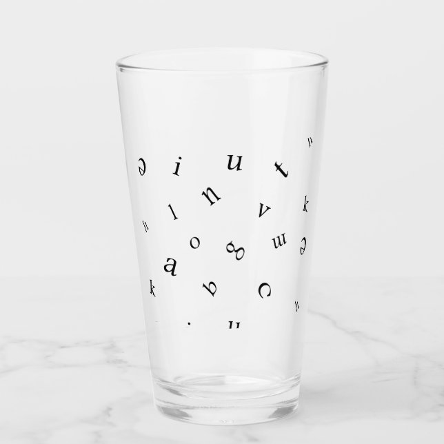 Buchstaben Glas (Vorderseite)
