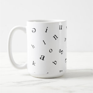Buchstaben Kaffeetasse