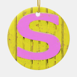 Buchstaben Keramik Ornament