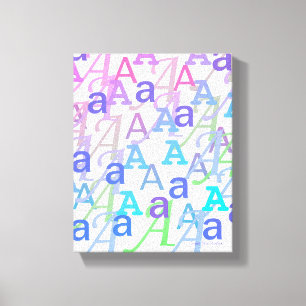 Buchstaben-Konfetti "A" Leinwanddruck