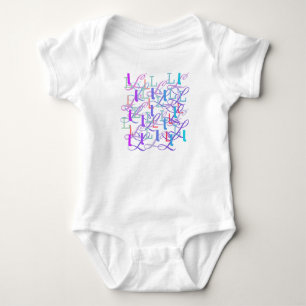 Buchstaben Konfetti "L" Baby Body Strampler