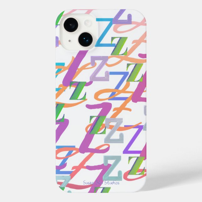 Buchstaben-Konfetti "Z" iPhone-Hülle iPhone 14 Plus Hülle (Rückseite)