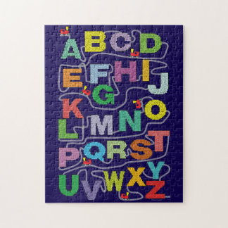 Buchstaben-Labyrinth-Puzzles Eisenbahn