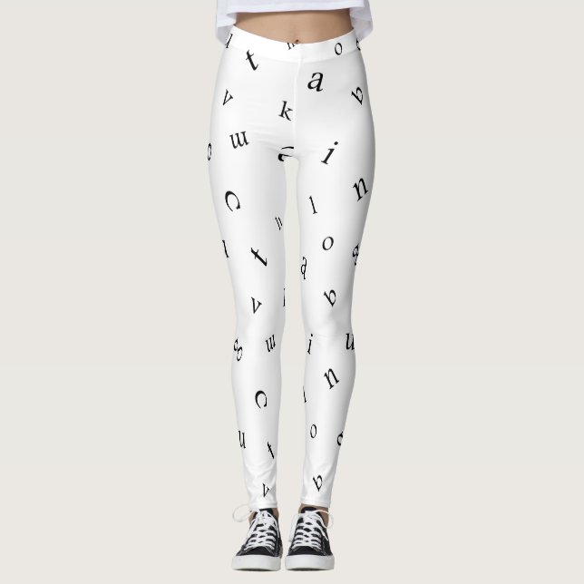 Buchstaben Leggings (Vorderseite)