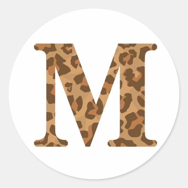 Buchstaben M Vorname Monogramm Erstplatinendruck Runder Aufkleber (Vorderseite)