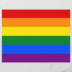 Buchstaben mit LGBT-Regenbogenflagge