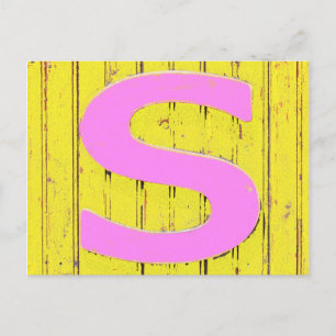Buchstaben Postkarte