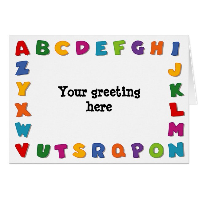 Buchstaben Rahmen (Vorderseite (Horizontal))