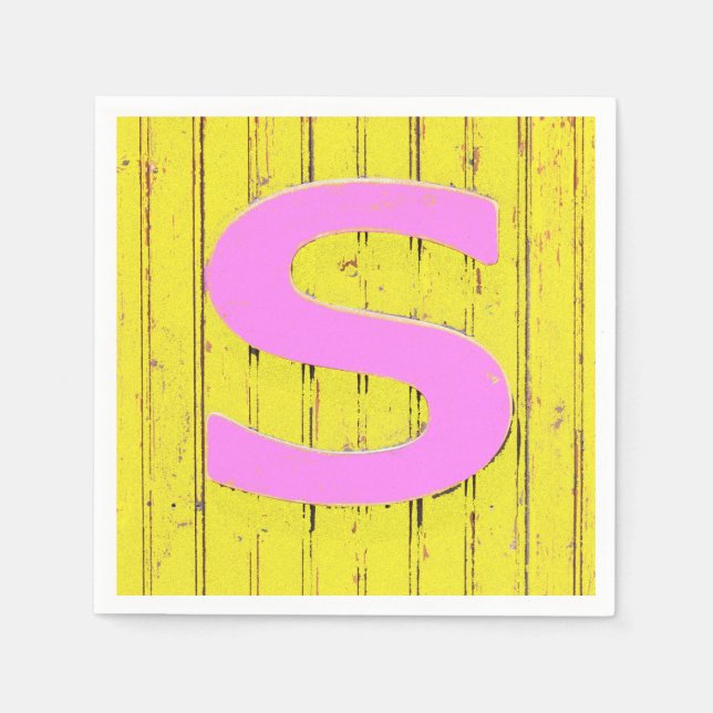 Buchstaben Serviette (Vorderseite)