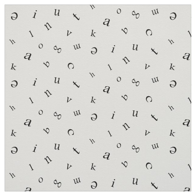 Buchstaben Stoff (Muster)
