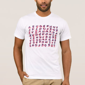 Buchstaben T-Shirt