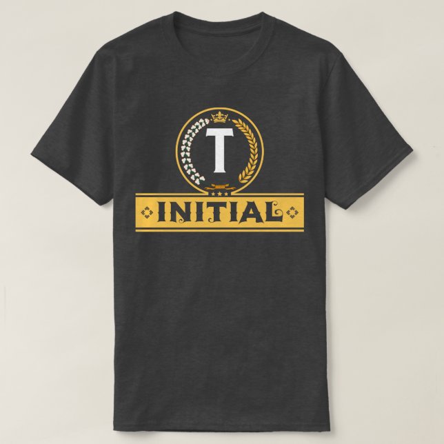Buchstaben T T-Shirt (Design vorne)