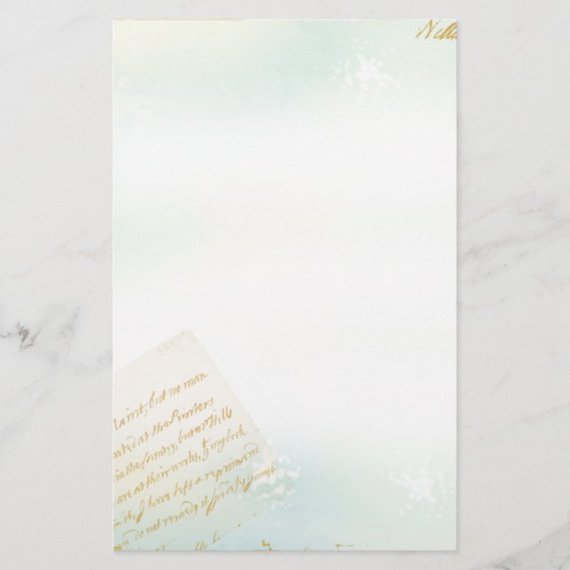 Buchstaben von Paris-Briefpapier im Blau Briefpapier (Vorderseite)