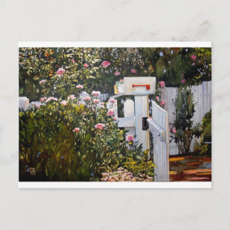 Buchstaben von Zuhause Postkarte