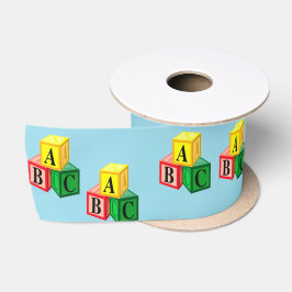 Buchstabenblöcke Satinband