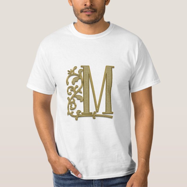 Buchstabeninitiale  T-Shirt (Vorderseite)