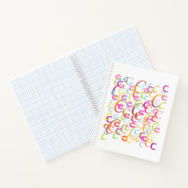 Buchstabenkonfetti "C" Notizbuch