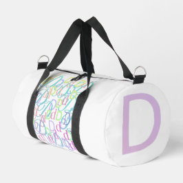 Buchstabenkonfetti "D" Duffle Bag