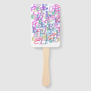 Buchstabenkonfetti "E" Fächer