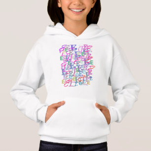 Buchstabenkonfetti "E" Hoodie