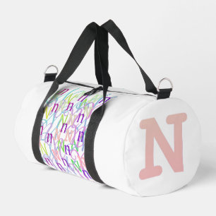 Buchstabenkonfetti "N" Duffle Bag