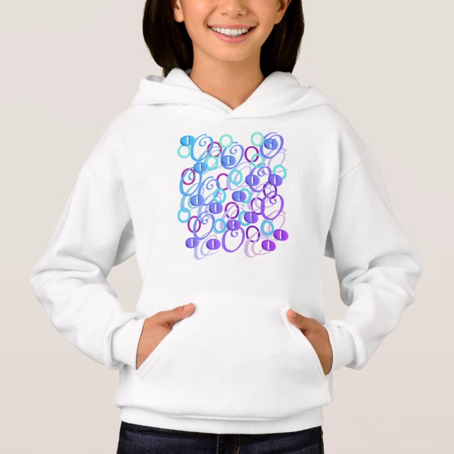 Buchstabenkonfetti "O" Hoodie (Vorderseite)