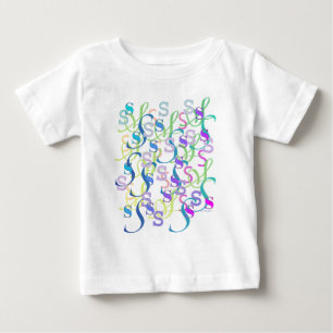 Buchstabenkonfetti "S" Baby T-shirt