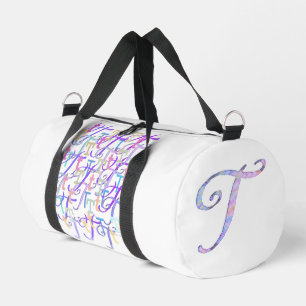 Buchstabenkonfetti "T" Duffle Bag