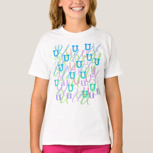 Buchstabenkonfetti "U" T-Shirt