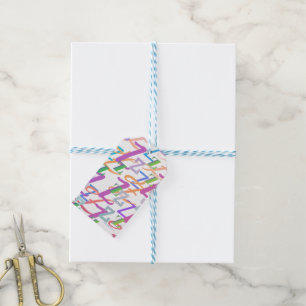 Buchstabenkonfetti "Z" Geschenkanhänger