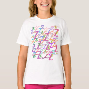 Buchstabenkonfetti "Z" T-Shirt