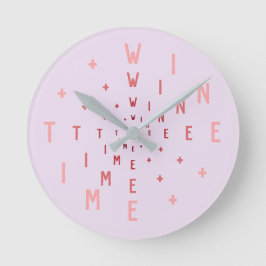 Buchstabennummern Runde Wanduhr