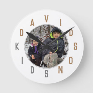 Buchstabennummern Runde Wanduhr