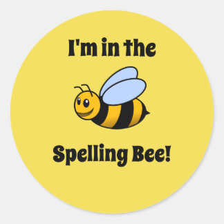 Buchstabierbare Aufkleber für Bienen