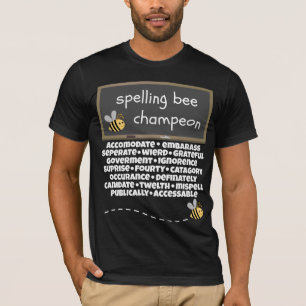 Buchstabierwettbewerb-Champeon fehlbuchstabierte T-Shirt