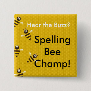 Buchstabierwettbewerb-Champions-Knopf Button
