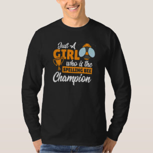 Buchstabierwettbewerb Mädchen Wettbewerbsstrebende T-Shirt