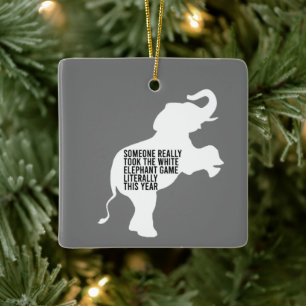 Buchstäblich schlimmste Geschenke für den weißen E Keramikornament