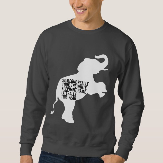 Buchstäblich schlimmste Geschenke für den weißen E Sweatshirt (Vorderseite)