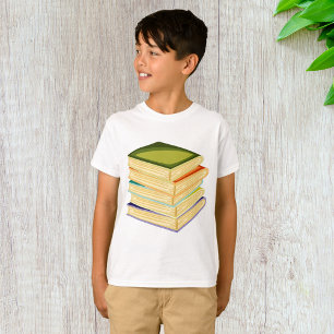 Buchstapel Kunst und Lesen T-Shirt