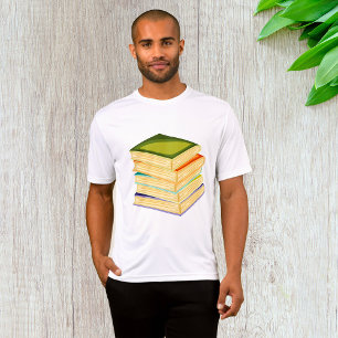 Buchstapel Kunst und Lesen T-Shirt