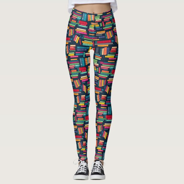 Buchstapel Leggings (Vorderseite)