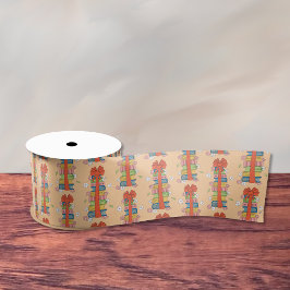 Buchstapel mit Red Bow Ribbon Satinband