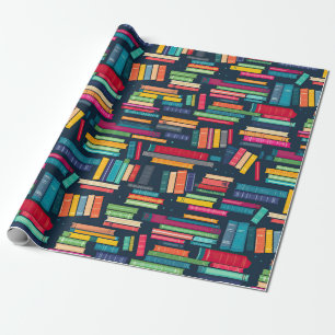 Buchstapelpapier Geschenkpapier