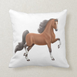 Bucht-Amerikaner Saddlebred Pferdekissen Kissen